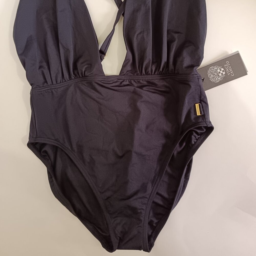 Vince Camuto Womens Convertible One-Piece Black 12 - Picture 3 of 7